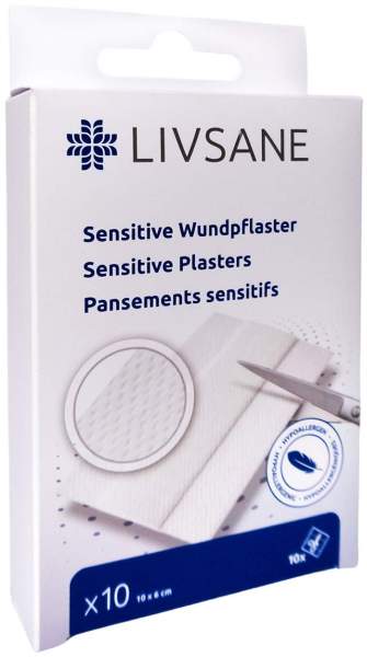 Livsane Sensitive Wundpflaster 6 X 10 cm 10 Stück