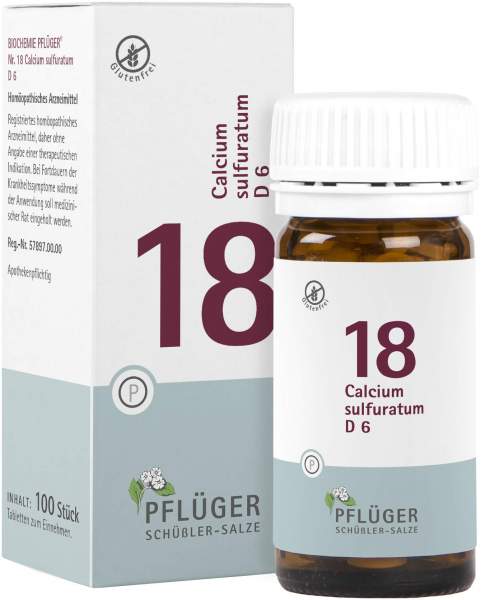 Biochemie Pflüger 18 Calcium Sulfuratum D6 100 Tabletten