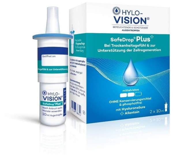 Hylo-Vision SafeDrop Plus 2 x 10 ml Augentropfen