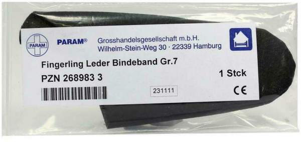 Fingerling Leder Gr.7 Mit Bindeband 1 Stück