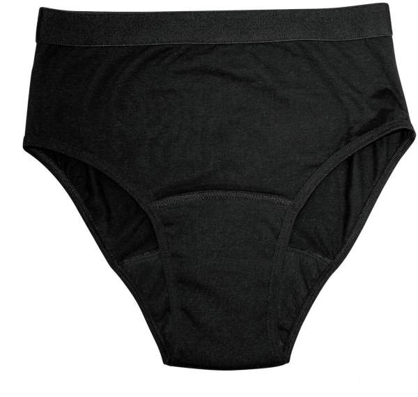 High-Waist Slip mit Saugeinlage Größe 50-52 (XXL), schwarzwiederverwendbar, diskret 1 Stück
